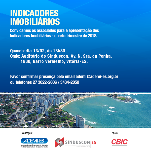 INDICADORES IMOBILIÁRIOS