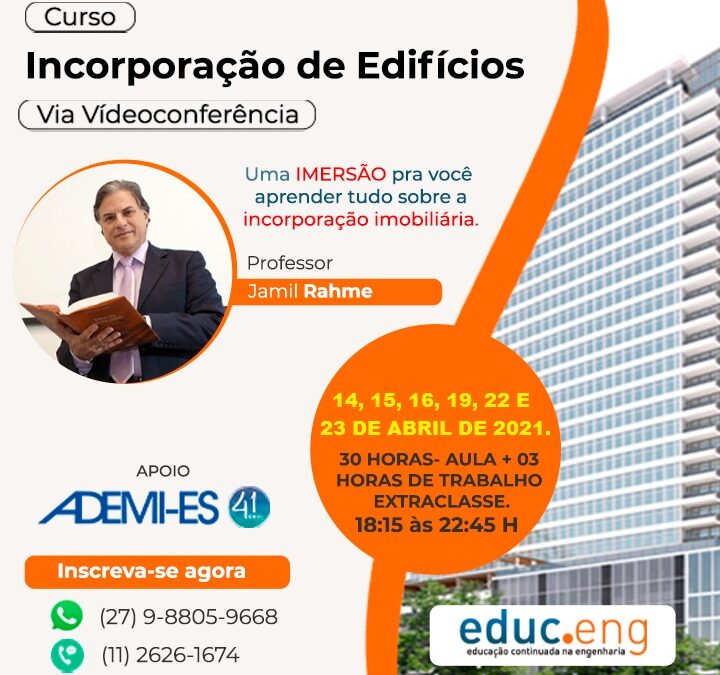 Curso Incorporação de Edifícios